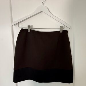 Black and Brown Mini Skirt